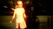 Serah meets Lightning in her dream world.