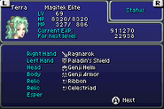 Second page of the Status menu (GBA).