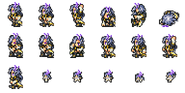 Set of Kuja's sprites.