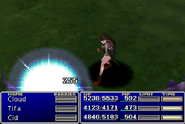 Tifa using Morph in Final Fantasy VII.