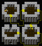 FFIII NES - Dragon Spire first floor