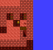 Lava damage floor in Final Fantasy II (NES).