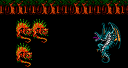Bahamut summoned into battle (NES).