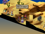 Steal EXP, an ability of the Thief's Steal command, in Final Fantasy Tactics.