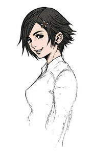 Melphie Kusakabe concept art from FF7 RI