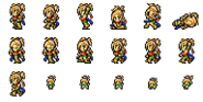 Set of Rikku's sprites.