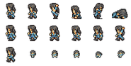 Set of Rinoa's sprites.