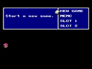 FFV PSX Main Menu