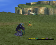 Seymour in Critical (25%) in Final Fantasy X.