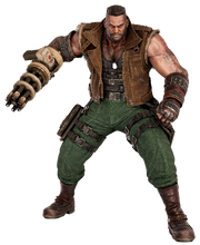 Barret Wallace from FFVII Remake battle render