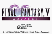 FFV GBA Title Screen