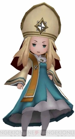 Edea as a Bishop (Bravely Second).