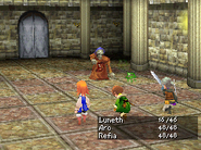 Arc poisoned in Final Fantasy III (DS).