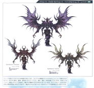 Concept art of the Winged Chaos trio.