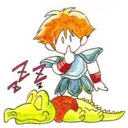 Artwork in Final Fantasy Adventure.