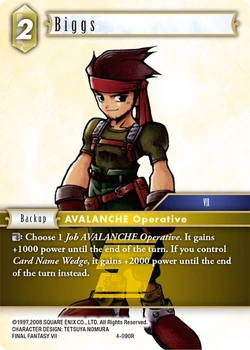 Biggs [4-090R] Opus series card.