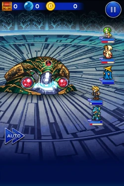 Rydia under Slow status in Final Fantasy Record Keeper.