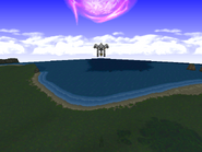 Meteor on the Final Fantasy VII world map.