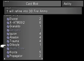 Card Mod from FFVIII Remastered