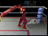 Zack's Climhazzard in Ehrgeiz: God Bless the Ring.