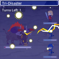 Kujata using Tri-Disaster.