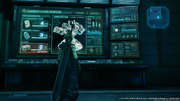 Airbuster status on a terminal from FFVII Remake