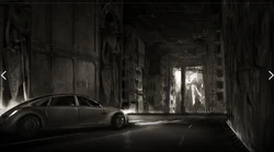 Concept art of a car.