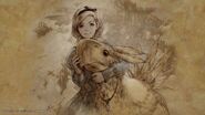 Young Ashe with a chocobo.