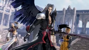 2nd form Sephiroth alongside team