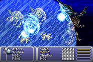 Bahamut being summoned in Final Fantasy VI (GBA).