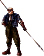 Cid Highwind in Final Fantasy VII.