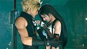 Cloud lets go of Tifa during Ch14 Resolution from FFVII Remake