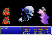 Death8 cast on the party in Final Fantasy II (GBA).