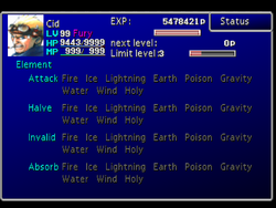 FFVII Status Screen 2