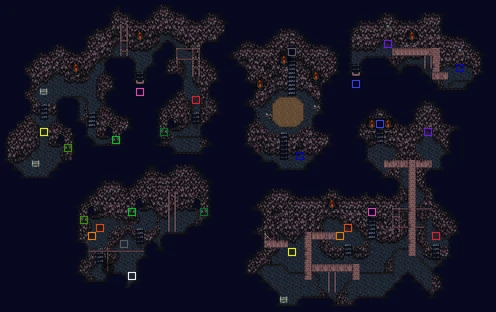FFVI Yeti's Cave Map