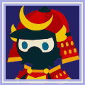 Male Samurai Icon.