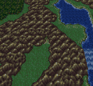 Baren Falls on the World Map (SNES).