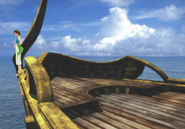 Ellone leaves the White SeeD Ship from FFVIII Remastered