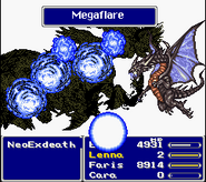 Summon sequence in Final Fantasy V (SNES).