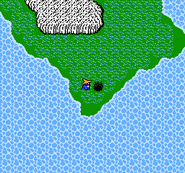 Marsh Cave on the World Map (NES).