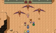 Barbara commands the dragons to attack the airship.
