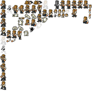 Sheet of Balthier's sprites.