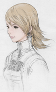 Refia cutscene concept sketch for Final Fantasy III 3D