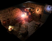 Cellar of Villa Cloud.