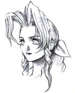 Aeris portrait sketch.