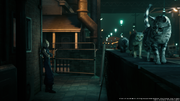 Cats on a fence from FFVII Remake