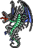 Bahamut sprite for Mega Flare (NES).