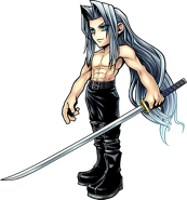 Artwork for Sephiroth's costume.