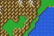 The Pirates' Hideout on the World Map in the merged world (GBA).