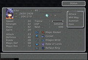 Eiko Carol status menu from FFIX Remastered
